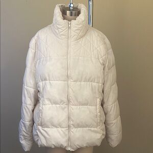 Old Navy Women's Puffer Jacket - Cream